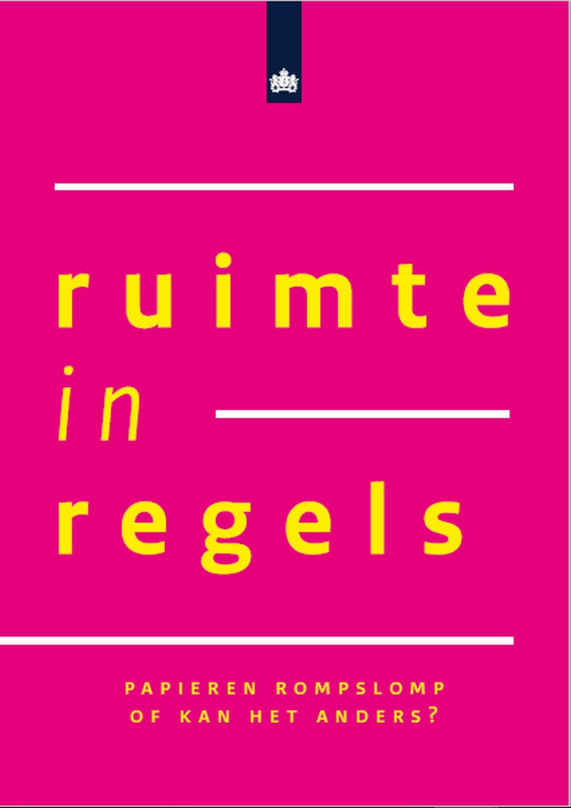 Brochure Ruimte in Regels, werkdrukvermindering Brochure Ruimte in Regels, werkdrukvermindering