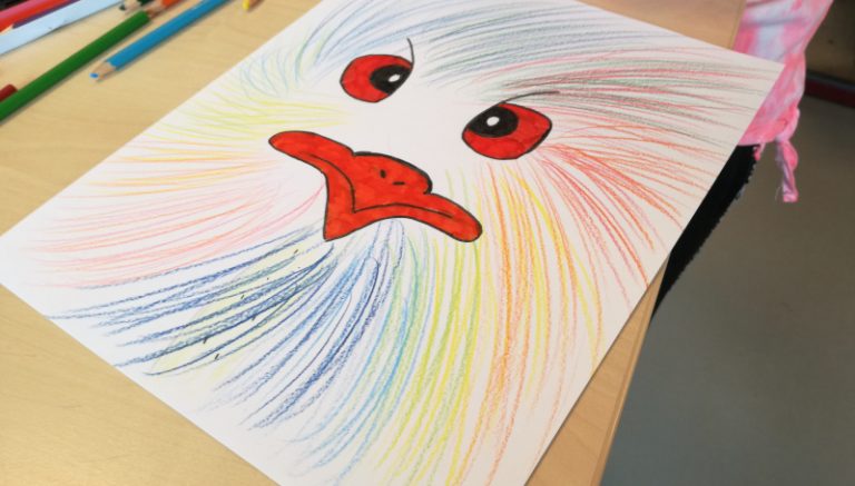 Deze schattige struisvogels teken je zo:
