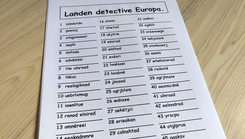 Landen detective Europa