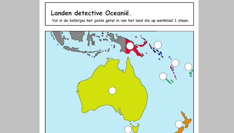 Landen detective Oceanië