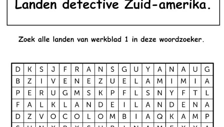 Landen detective Zuid-Amerika. - vanjufmarjan.nl