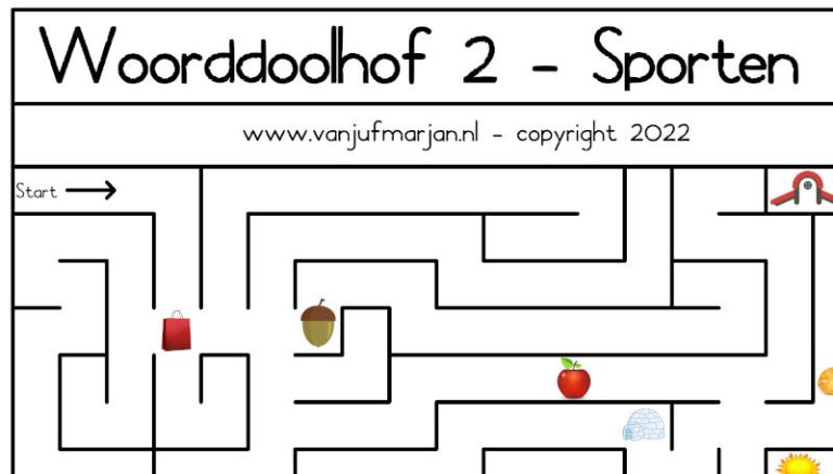 Woorddoolhof 2 – Sporten