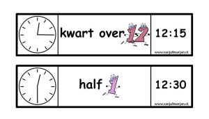 tijdkaarten dagritme