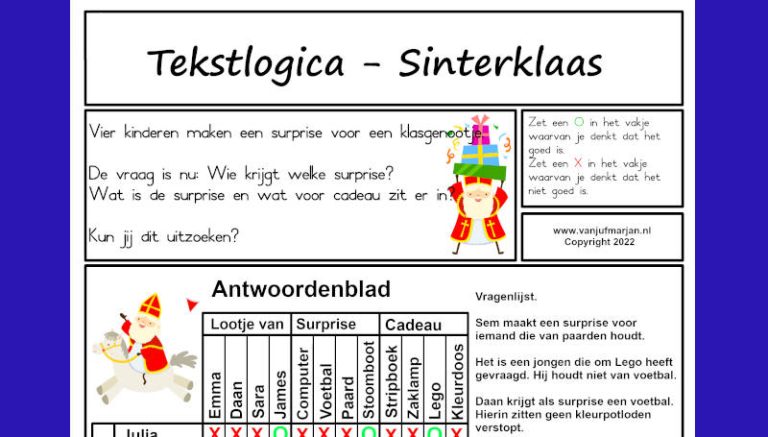 Tekstlogica – Sinterklaas