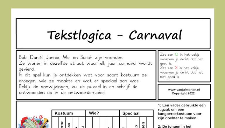 Tekstlogica – Carnaval