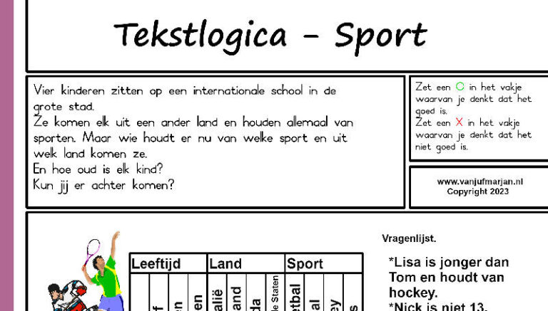 Tekstlogica – Sport