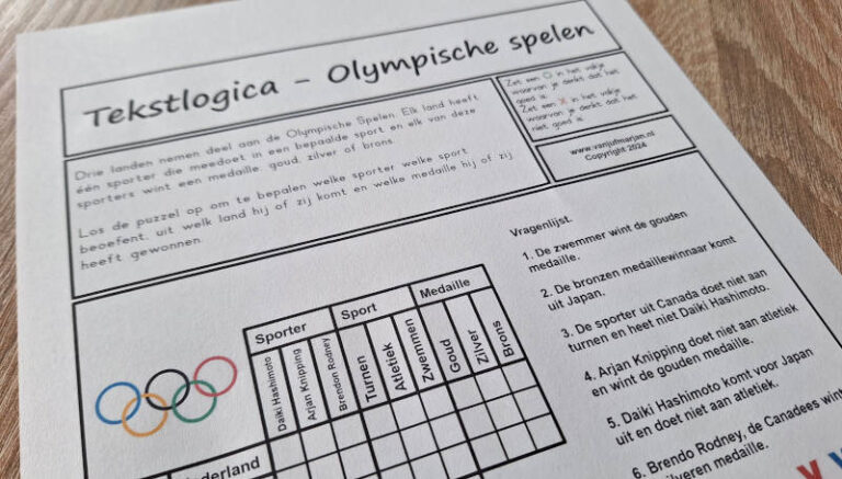 Tekstlogica – Olympische spelen
