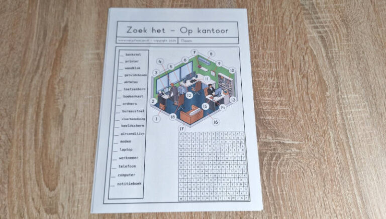 Zoek het – Op kantoor
