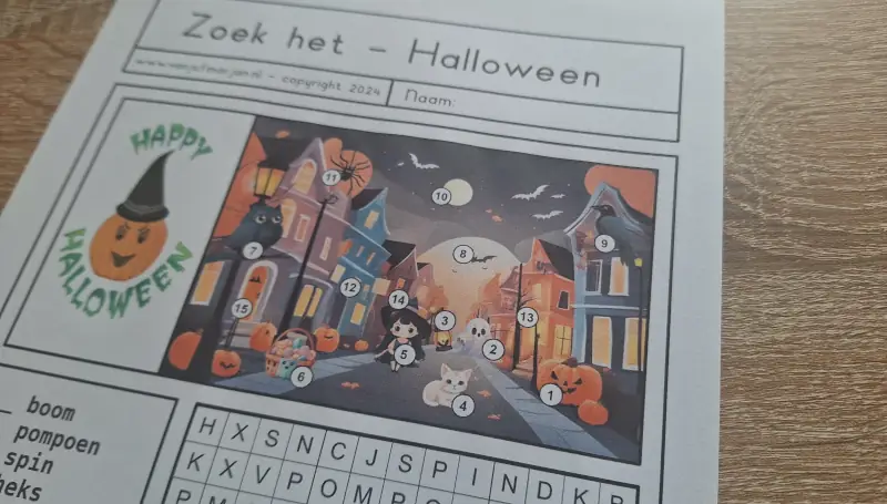 zoek het halloween