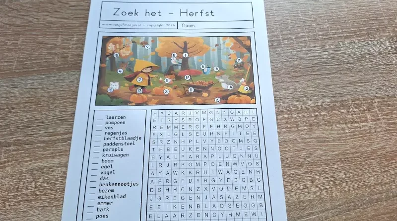 zoek het herfst