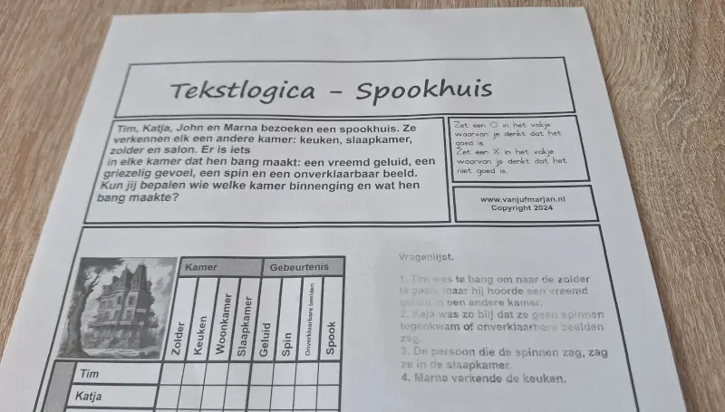 tekstlogica spookhuis