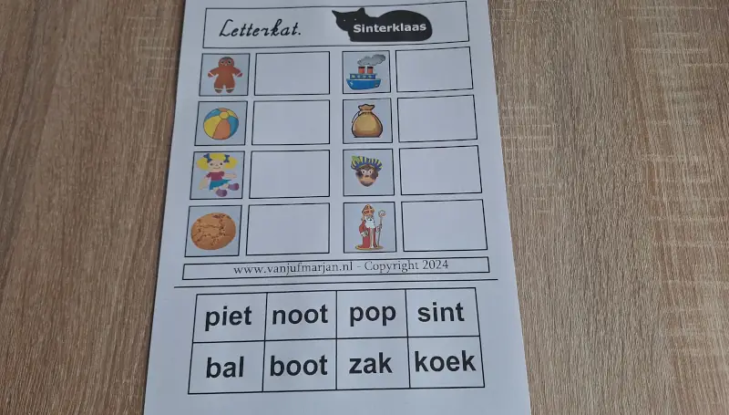 Letterkat - Sinterklaas