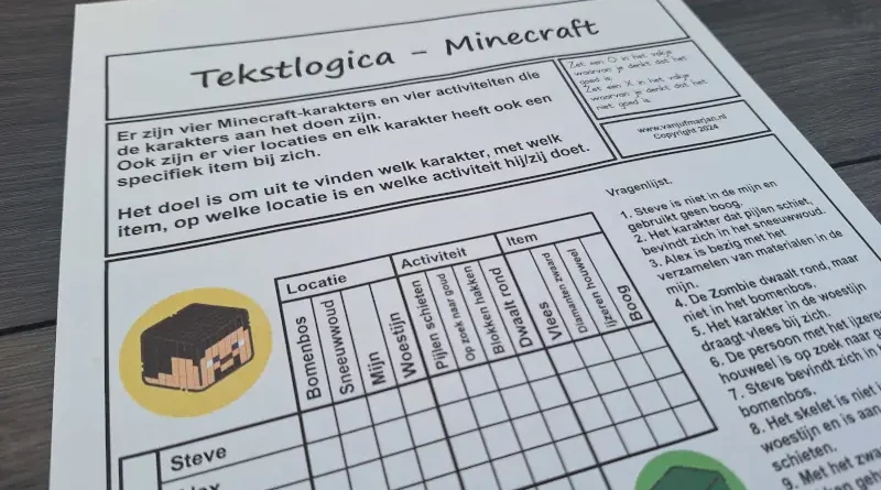 Tekstlogica Minecraft