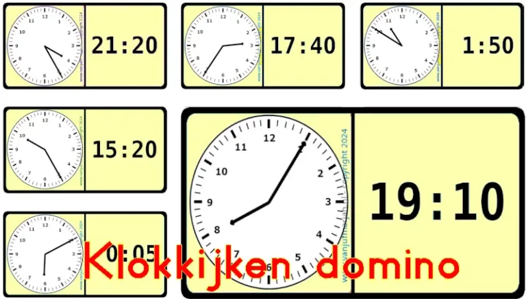 Klokkijken domino