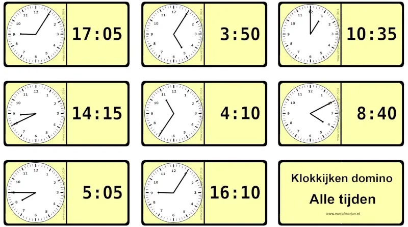 Klokkijken domino