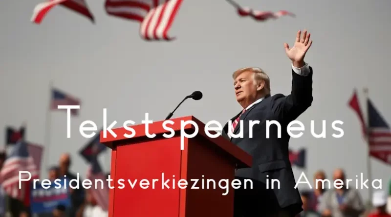 Tekstspeurneus De Amerikaanse presidentsverkiezingen