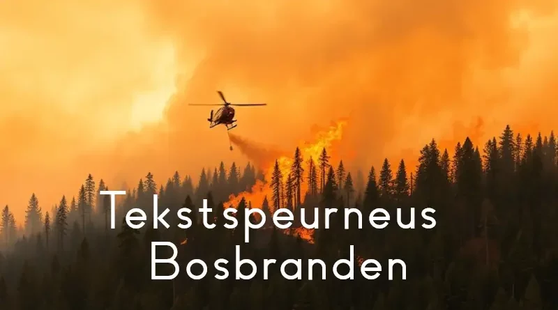 Tekstspeurneus - Bosbranden