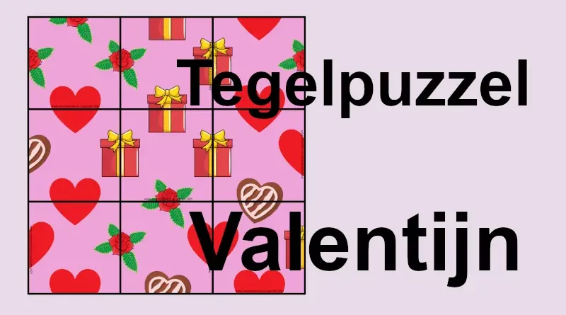 Tegelpuzzel Valentijn