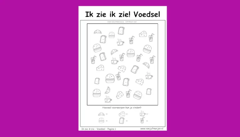 Ik zie ik zie – Voedsel