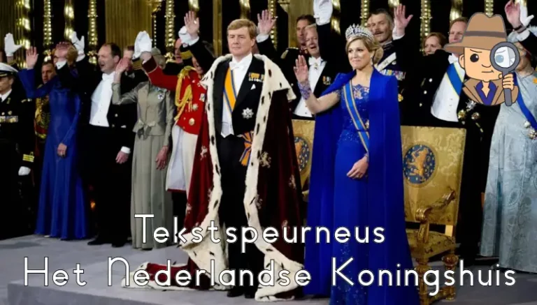 Tekstspeurneus – Het Nederlandse Koningshuis (AVI E6)