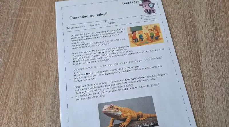 dierendag op school