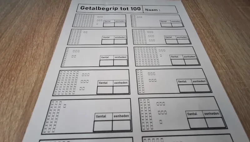 Getalbegrip 100