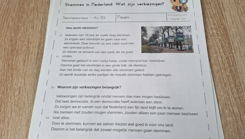 tekstspeurneus verkiezingen