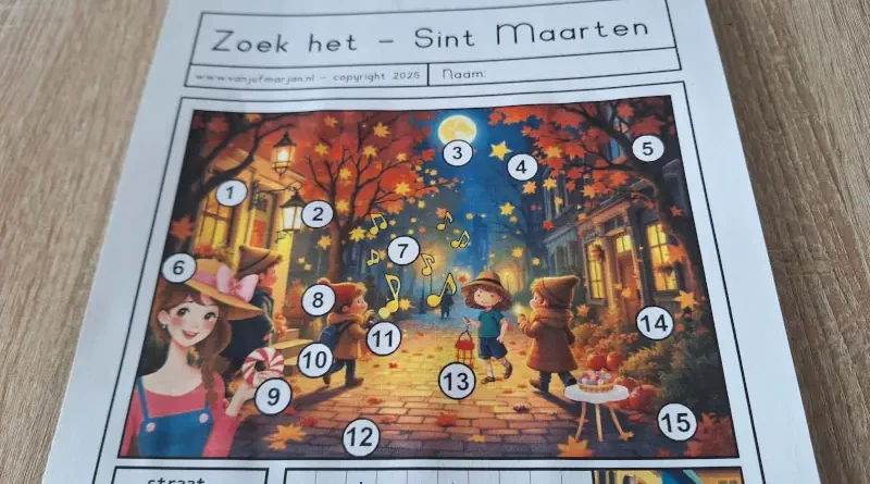 Zoek het Sint maarten