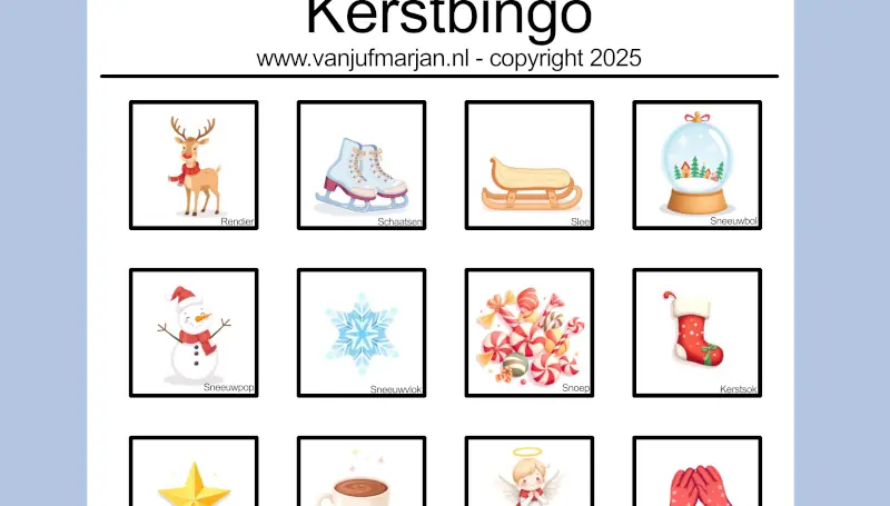 Kerstbingo