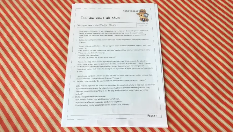 Tekstspeurneus – Dialecten (AVI M6/E6)