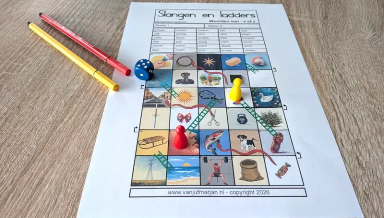 Nieuw! Slangen & Ladders – Spellingeditie (s of z)