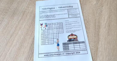 Tekstlogica Vakantiedag