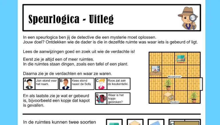 Speurlogica uitleg.